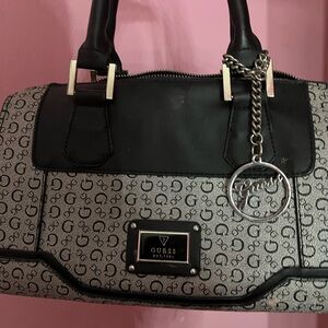 GUESS Black and Grey Women's Bag